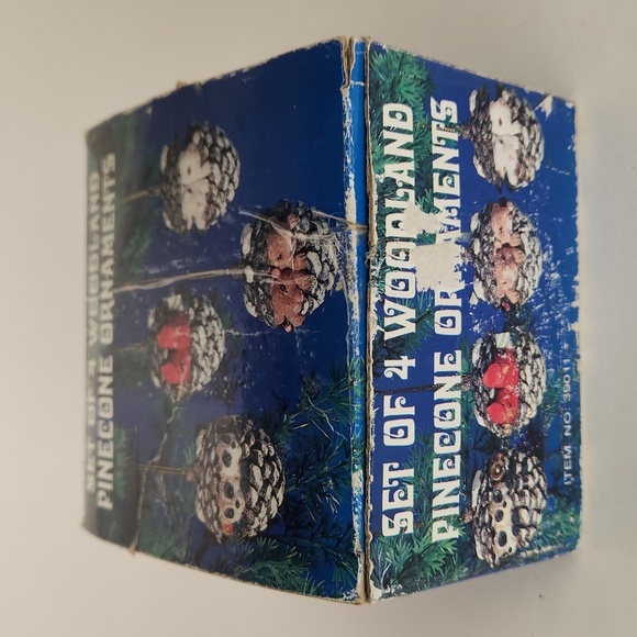 Set of 4 Woodland Pinecone Ornaments from 2003 - Picture 17 of 17